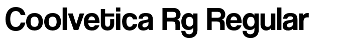 Coolvetica Rg Regular