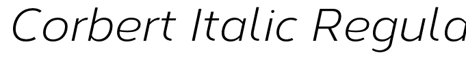 Corbert Italic Regular