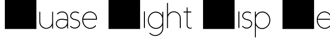 Duase Light Disp Regular