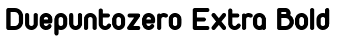 Duepuntozero Extra Bold