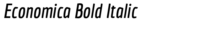 Economica Bold Italic