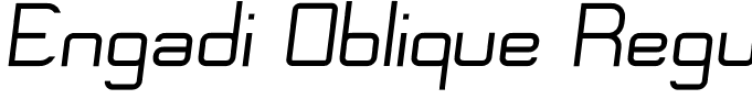 Engadi Oblique Regular