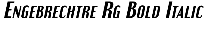 Engebrechtre Rg Bold Italic