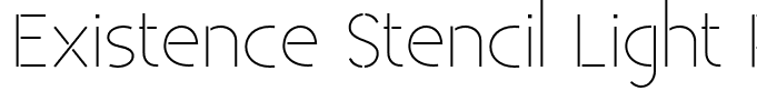 Existence Stencil Light Regular