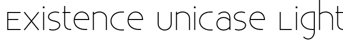 Existence Unicase Light Regular