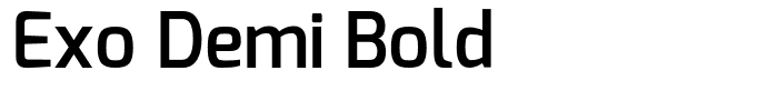 Exo Demi Bold