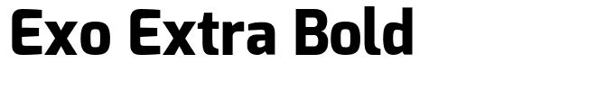 Exo Extra Bold