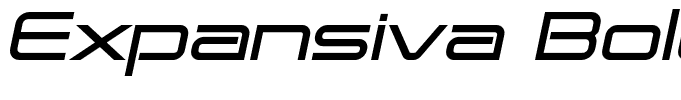 Expansiva Bold Italic