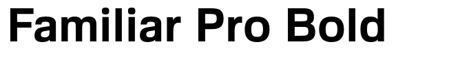 Familiar Pro Bold