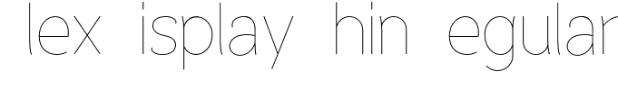Flex Display Thin Regular
