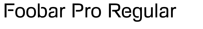 Foobar Pro Regular