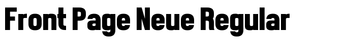 Front Page Neue Regular