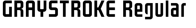 GRAYSTROKE Regular