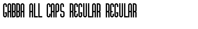 Gabba All Caps Regular Regular