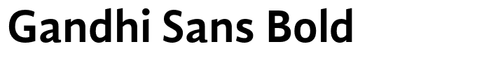 Gandhi Sans Bold