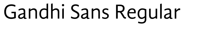 Gandhi Sans Regular