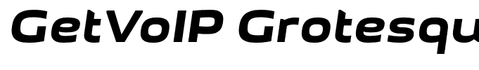 GetVoIP Grotesque Italic
