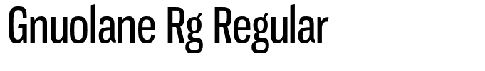 Gnuolane Rg Regular