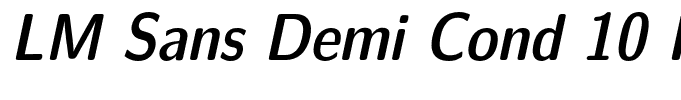 LM Sans Demi Cond 10 Italic