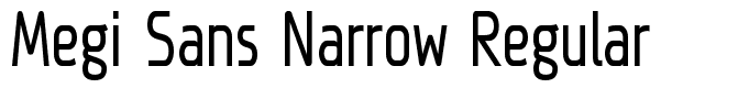 Megi Sans Narrow Regular