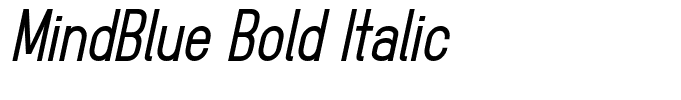 MindBlue Bold Italic