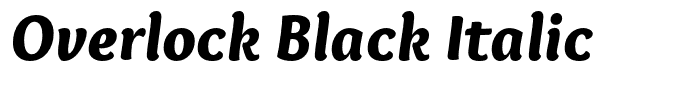 Overlock Black Italic