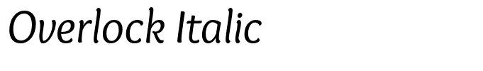 Overlock Italic