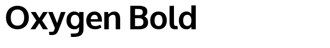 Oxygen Bold