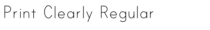 Print Clearly Regular