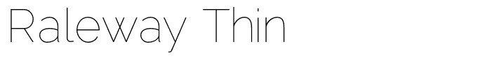 Raleway Thin