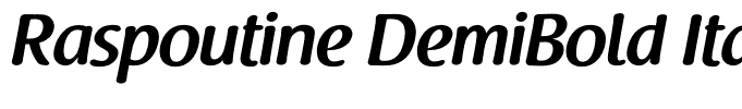 Raspoutine DemiBold Italic
