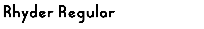 Rhyder Regular