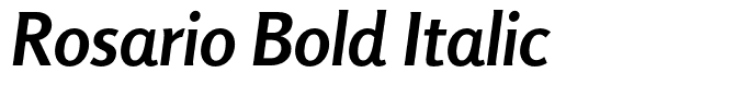 Rosario Bold Italic