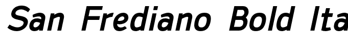 San Frediano Bold Italic