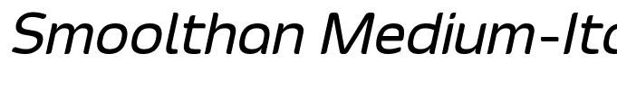Smoolthan Medium-Italic