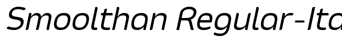 Smoolthan Regular-Italic