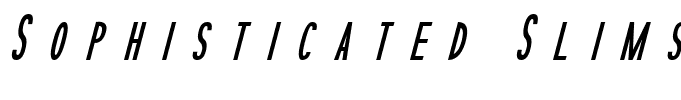 Sophisticated Slims Italic