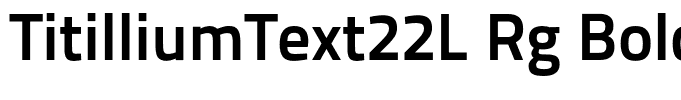 TitilliumText22L Rg Bold