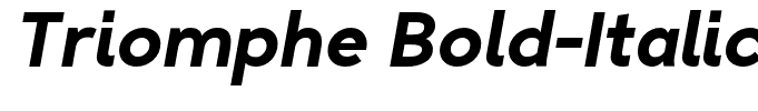Triomphe Bold-Italic