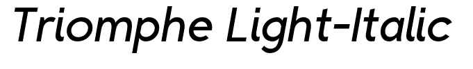 Triomphe Light-Italic