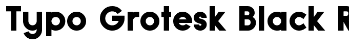 Typo Grotesk Black Regular