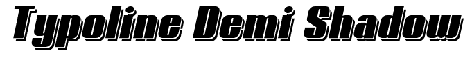 Typoline Demi Shadow Italic