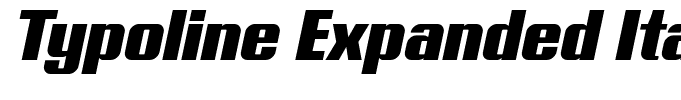 Typoline Expanded Italic