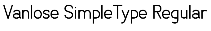 Vanlose SimpleType Regular
