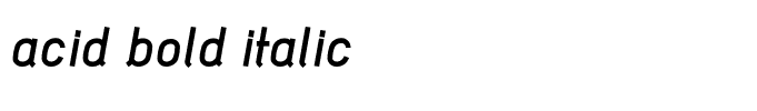 acid bold italic