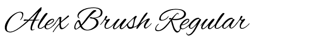 Alex Brush Regular