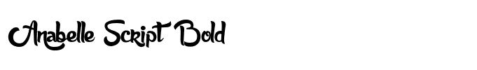 Anabelle Script  Bold