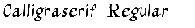 Calligraserif Regular