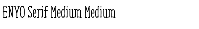 ENYO Serif Medium Medium