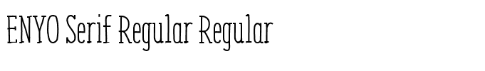 ENYO Serif Regular Regular
